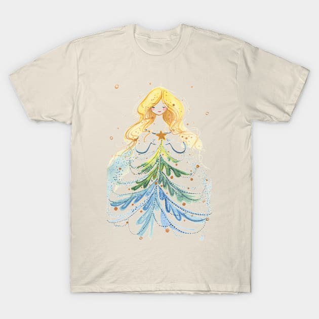 Christmas Gift T-Shirt by Alina Chau